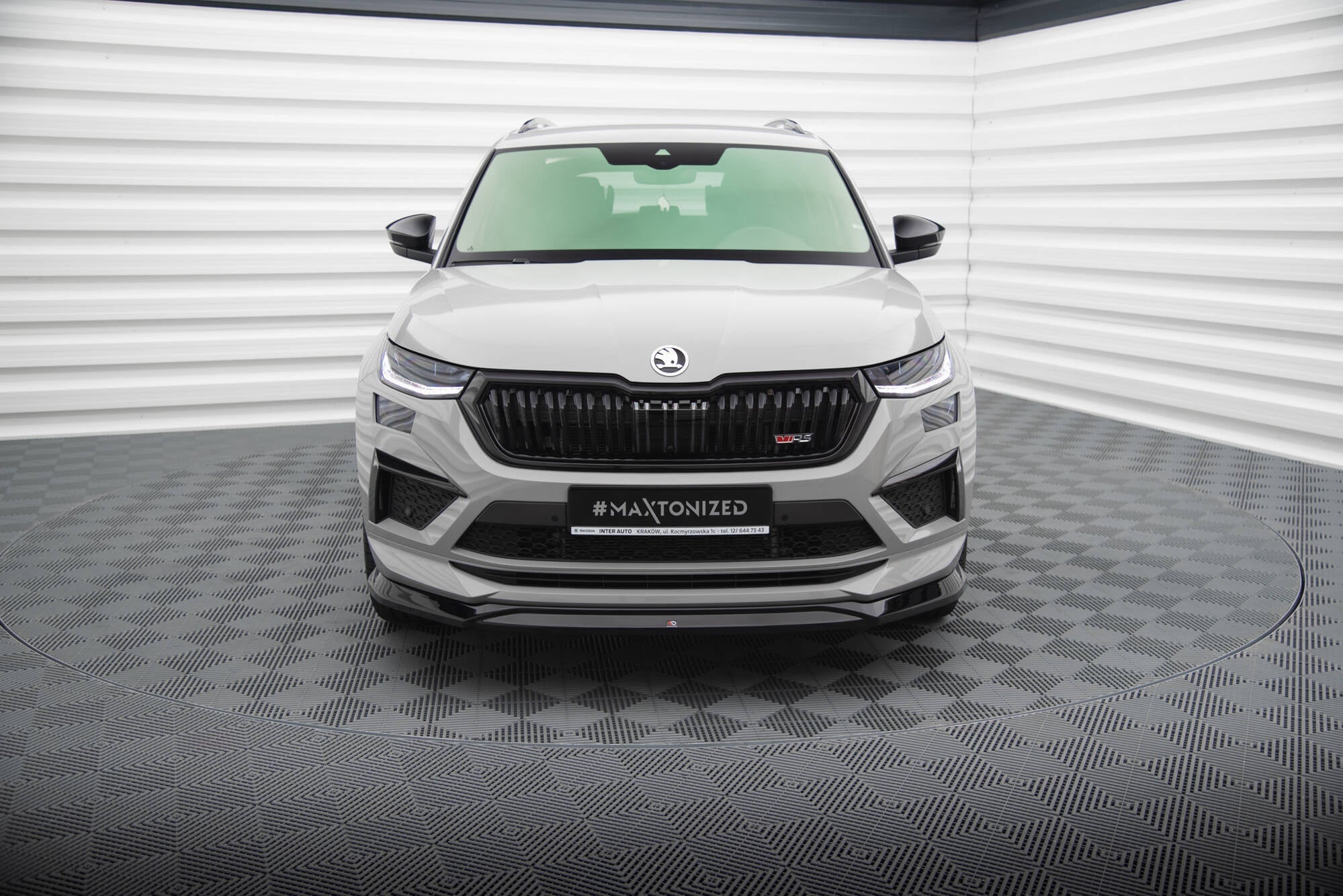 Prelungire splitter bara fata Skoda Kodiaq RS Mk1 Facelift 2021-2023 v6 - Maxton Design