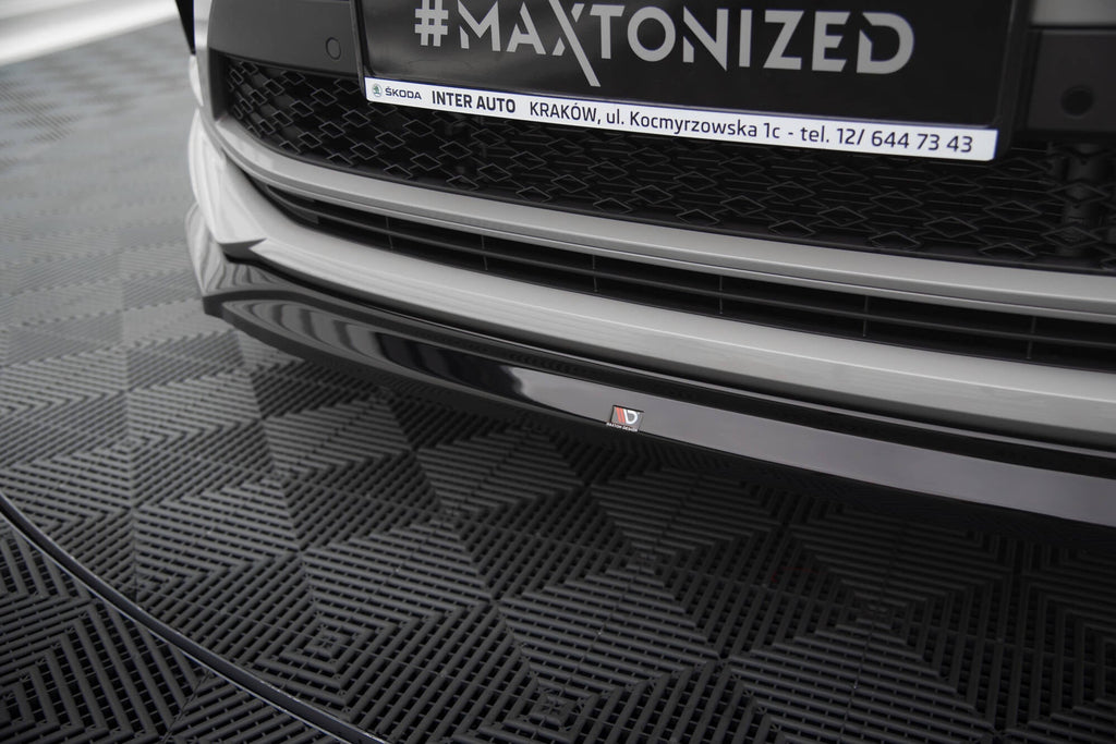 Prelungire splitter bara fata Skoda Kodiaq RS Mk1 Facelift 2021-2023 v6 - Maxton Design