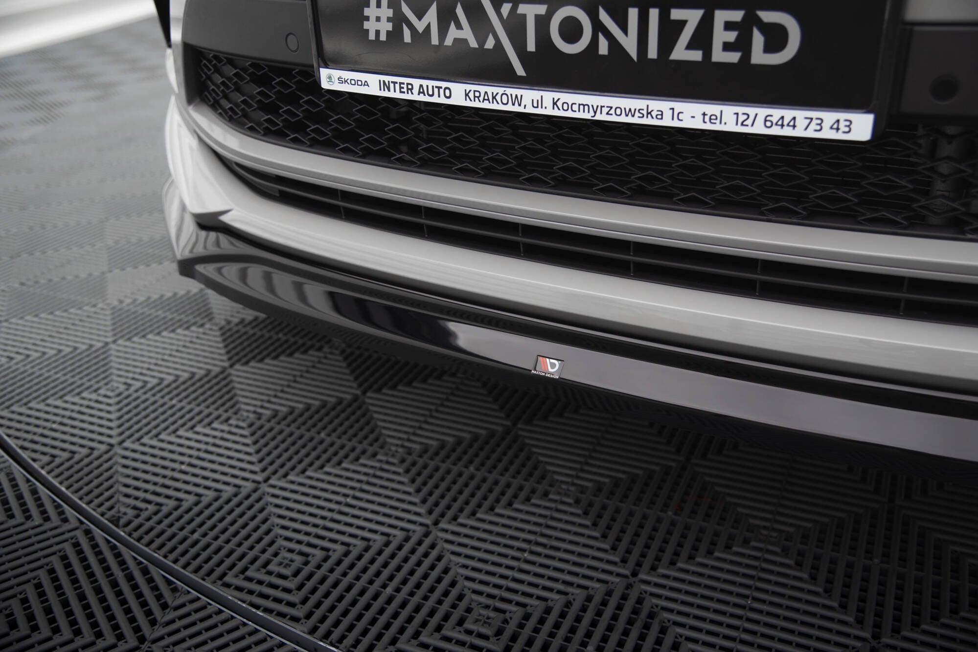 Prelungire splitter bara fata Skoda Kodiaq RS Mk1 Facelift 2021-2023 v6 - Maxton Design