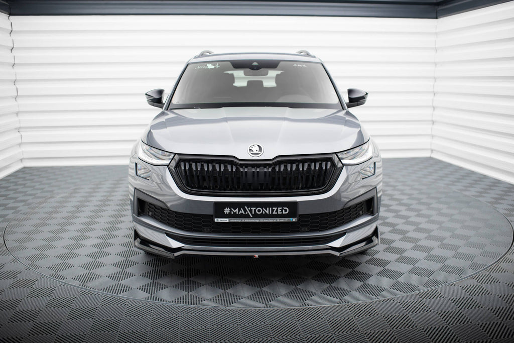Prelungire splitter bara fata Skoda Kodiaq Sportline Mk1 Facelift 2021-2023 v8 - Maxton Design