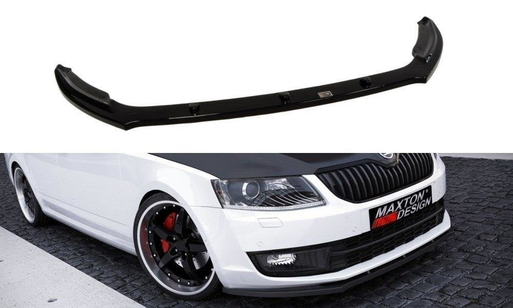 Prelungire splitter bara fata Skoda Octavia Mk3 2013-v4 - Maxton Design