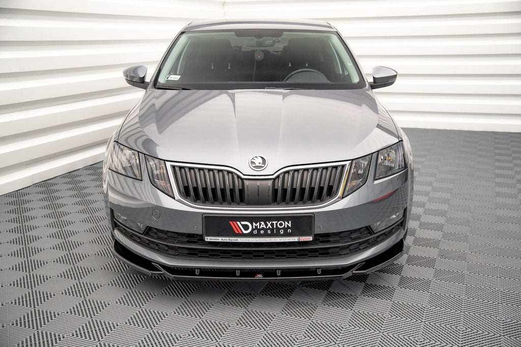 Prelungire splitter bara fata Skoda Octavia Mk3 Facelift 2016-2020 v19 - Maxton Design