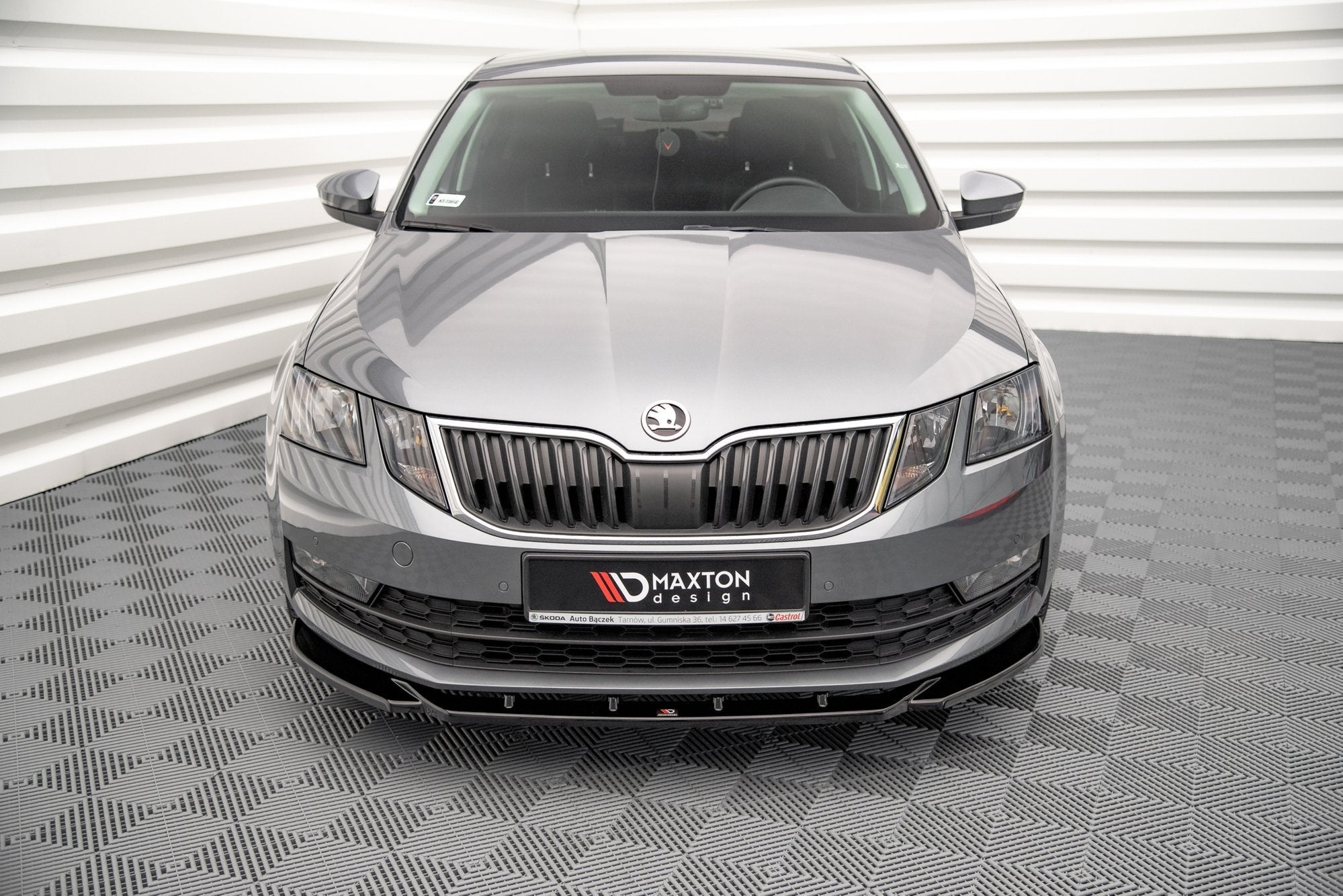Prelungire splitter bara fata Skoda Octavia Mk3 Facelift 2016-2020 v19 - Maxton Design