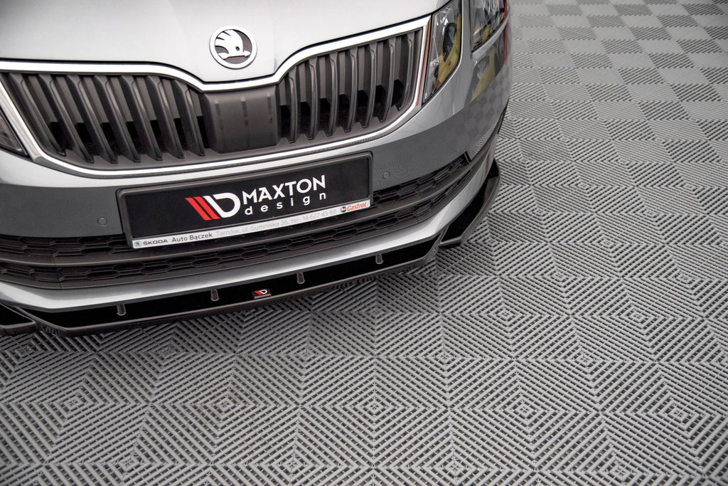 Prelungire splitter bara fata Skoda Octavia Mk3 Facelift 2016-2020 v19 - Maxton Design