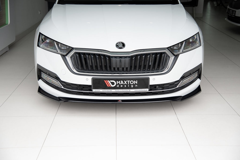 Prelungire splitter bara fata Skoda Octavia Mk4 2019- v2 - Maxton Design