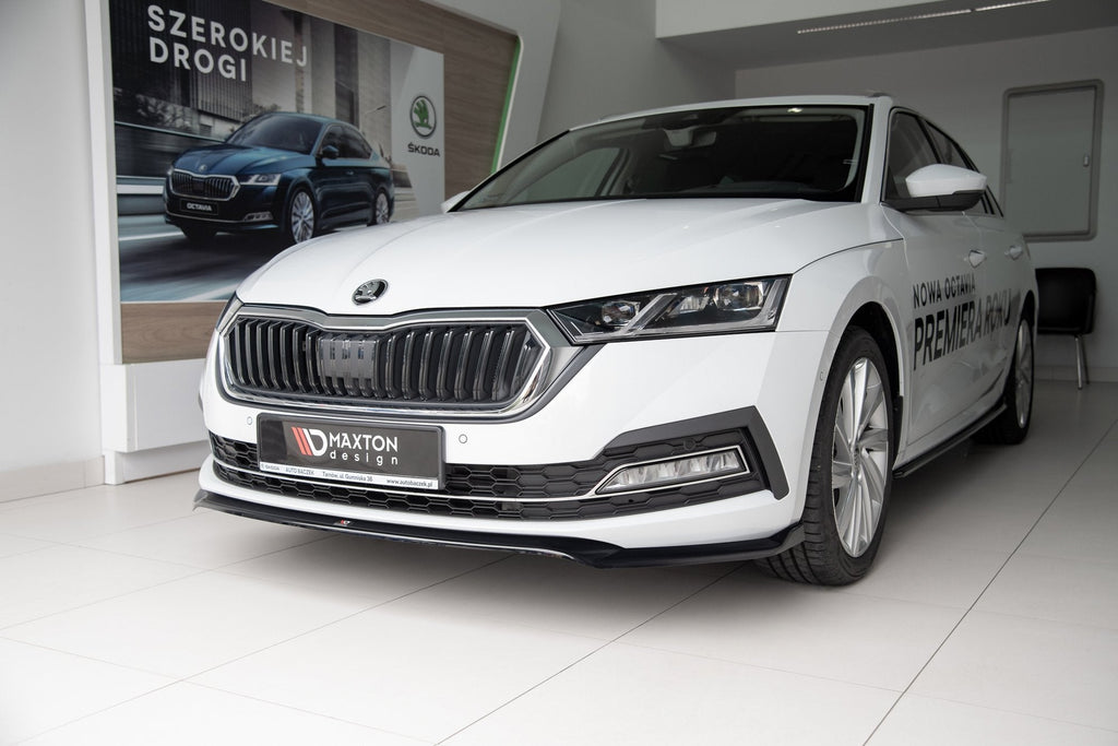 Prelungire splitter bara fata Skoda Octavia Mk4 2019- v2 - Maxton Design