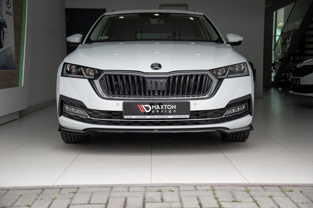 Prelungire splitter bara fata Skoda Octavia Mk4 2019- v2 - Maxton Design