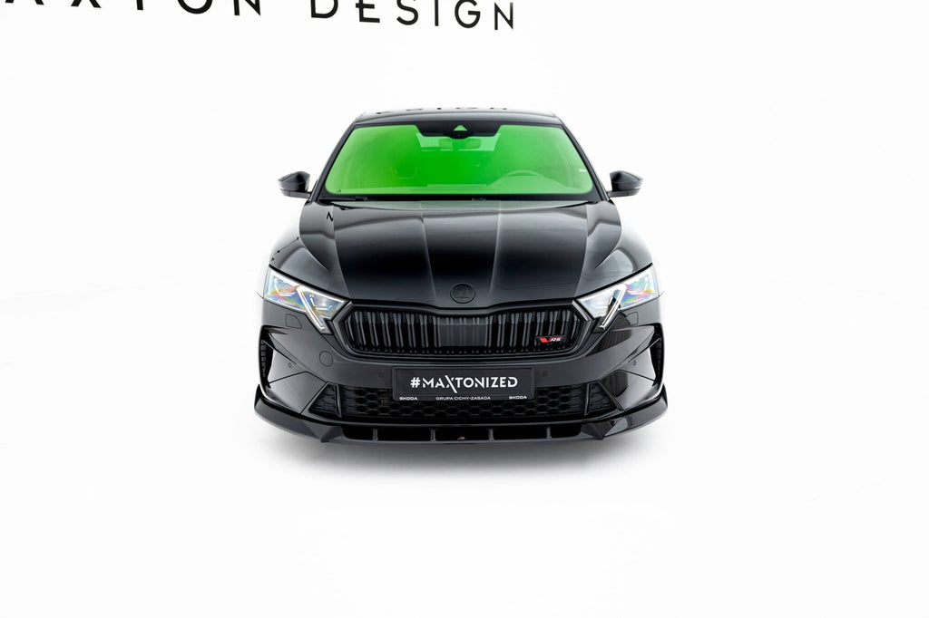 Prelungire splitter bara fata Skoda Octavia RS Liftback Combi Mk4 Facelift 2024- v19 - Maxton Design