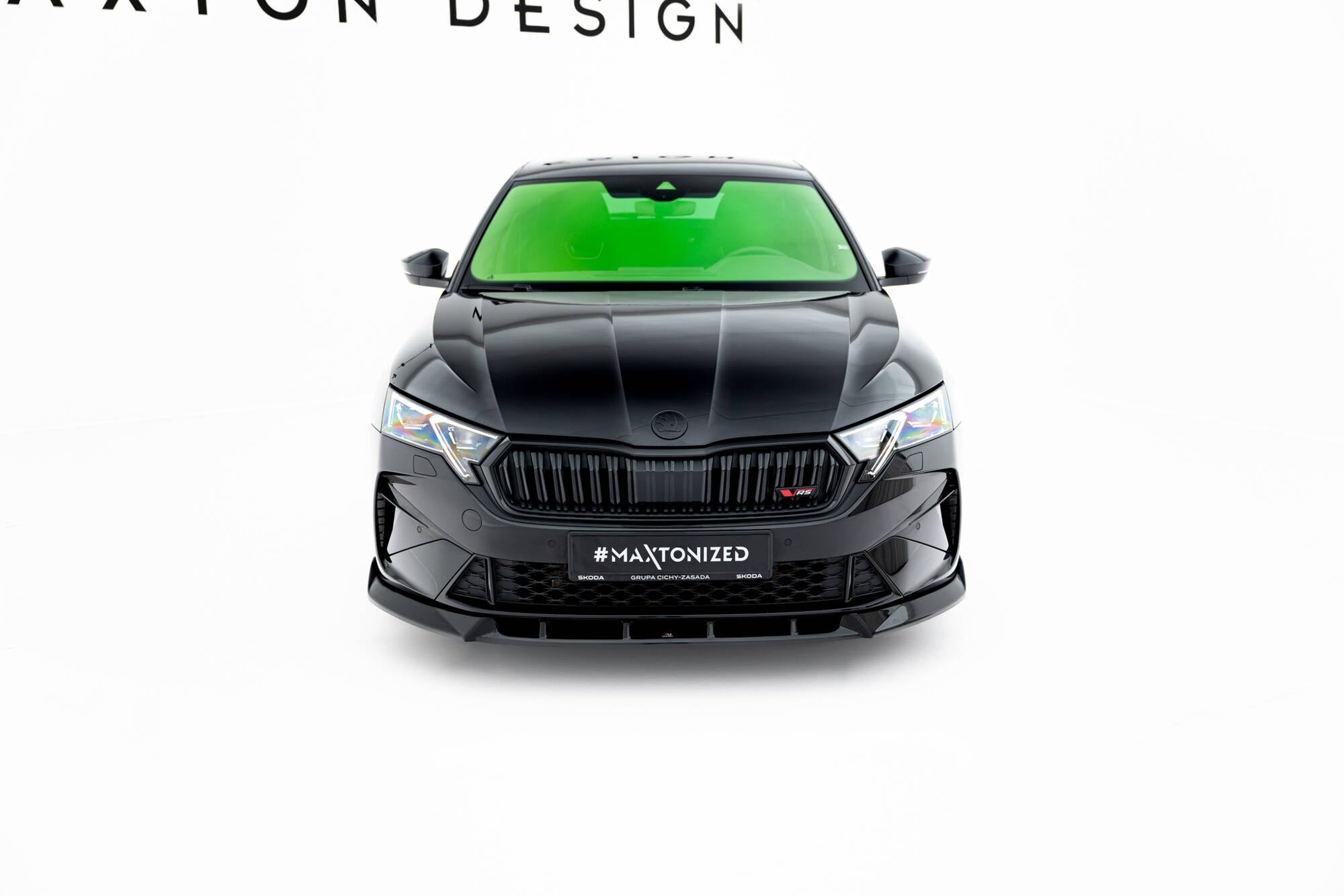 Prelungire splitter bara fata Skoda Octavia RS Liftback Combi Mk4 Facelift 2024- v19 - Maxton Design