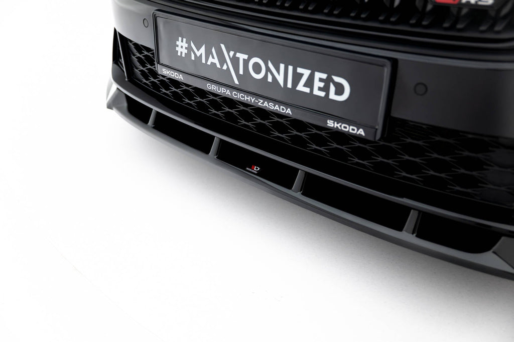 Prelungire splitter bara fata Skoda Octavia RS Liftback Combi Mk4 Facelift 2024- v19 - Maxton Design