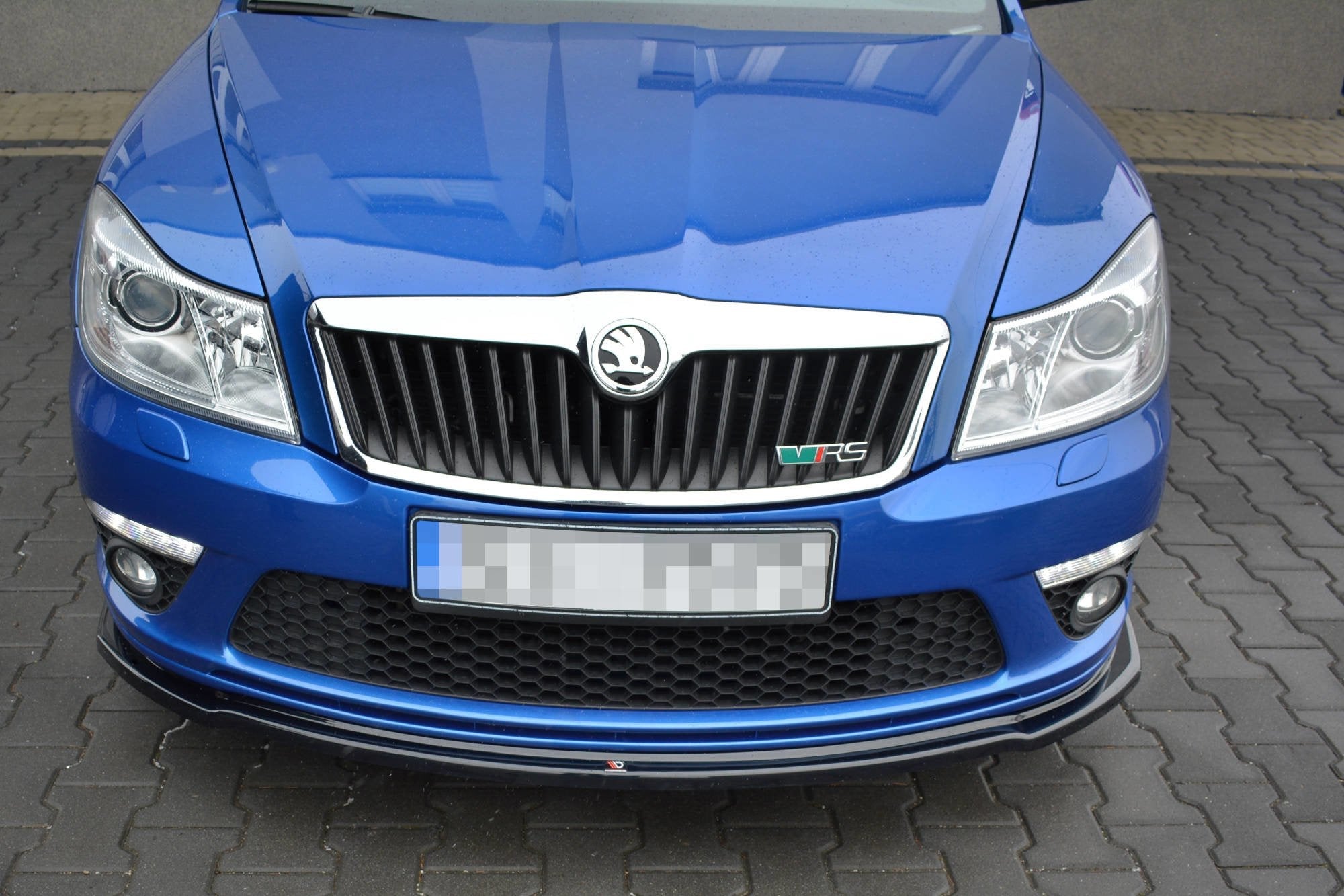 Prelungire splitter bara fata Skoda Octavia Mk2 RS Facelift 2008-2013 v7 - Maxton Design