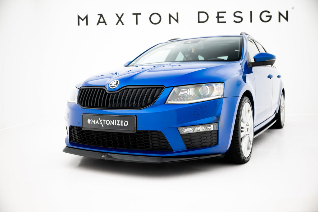 Prelungire splitter bara fata Skoda Octavia Mk3 RS 2013- v8 - Maxton Design