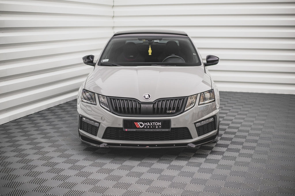 Prelungire splitter bara fata Skoda Octavia RS Mk3 Facelift 2016-2019 v16 - Maxton Design
