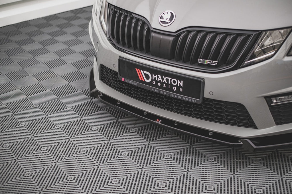 Prelungire splitter bara fata Skoda Octavia RS Mk3 Facelift 2016-2019 v16 - Maxton Design