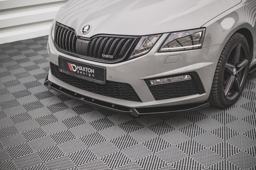 Prelungire splitter bara fata Skoda Octavia RS Mk3 Facelift 2016-2019 v16 - Maxton Design