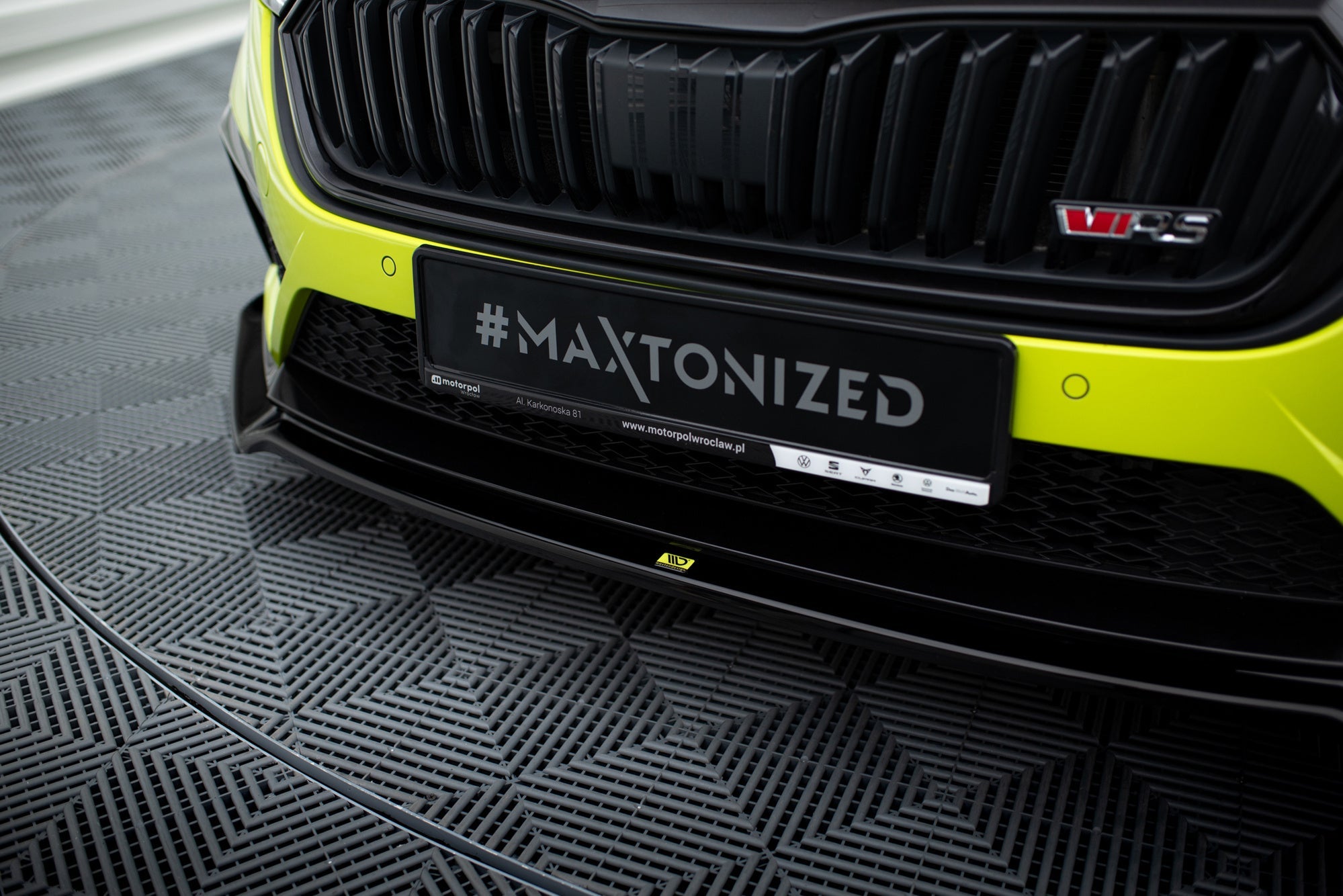 Prelungire splitter bara fata Skoda Octavia RS Mk4 2020- v13 - Maxton Design