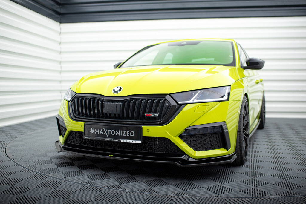 Prelungire splitter bara fata Skoda Octavia RS Mk4 2020- v13 - Maxton Design