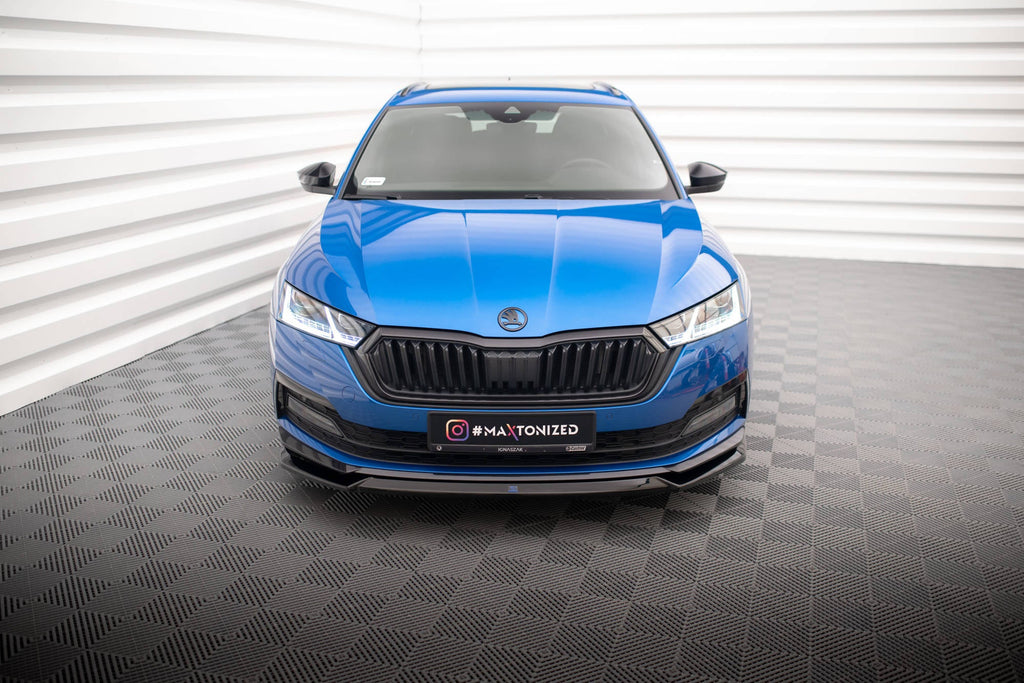 Prelungire splitter bara fata Skoda Octavia Sportline Mk4 2019- v21 - Maxton Design