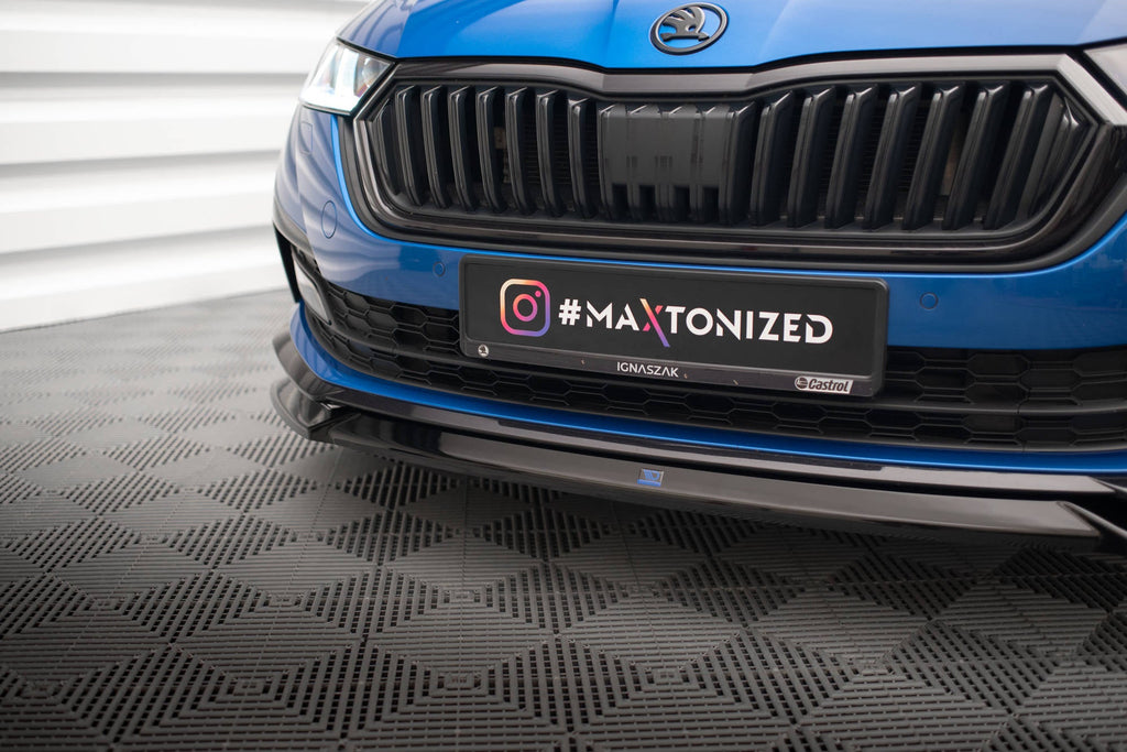 Prelungire splitter bara fata Skoda Octavia Sportline Mk4 2019- v21 - Maxton Design
