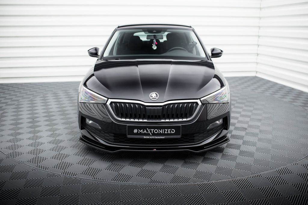 Prelungire splitter bara fata Skoda Scala 2018- v2 - Maxton Design
