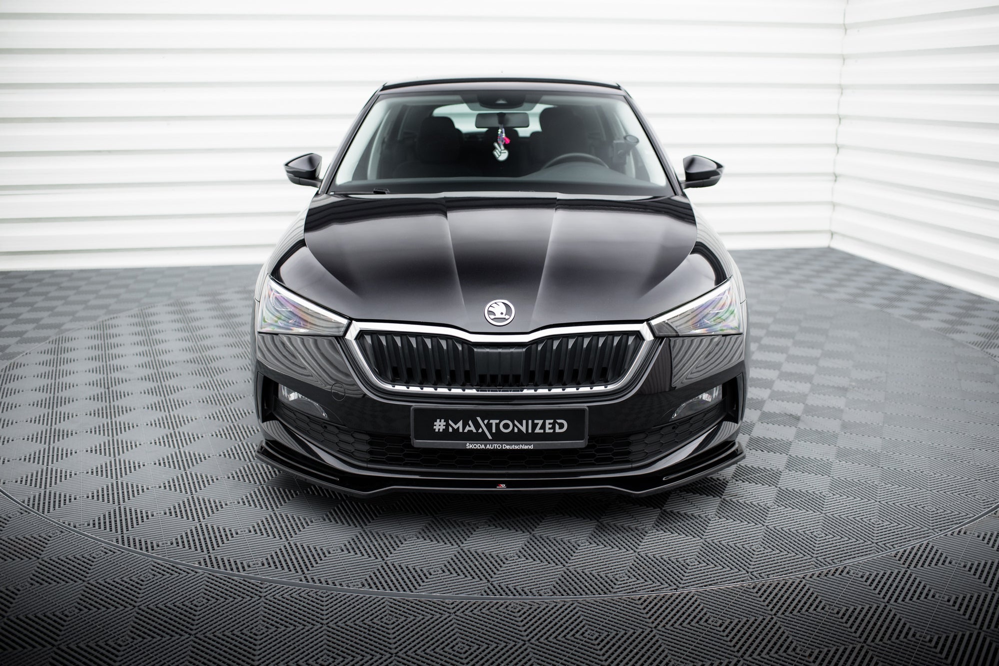 Prelungire splitter bara fata Skoda Scala 2018- v2 - Maxton Design