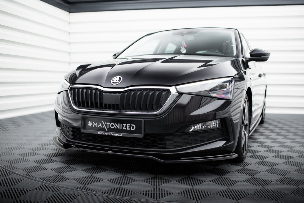 Prelungire splitter bara fata Skoda Scala 2018- v2 - Maxton Design