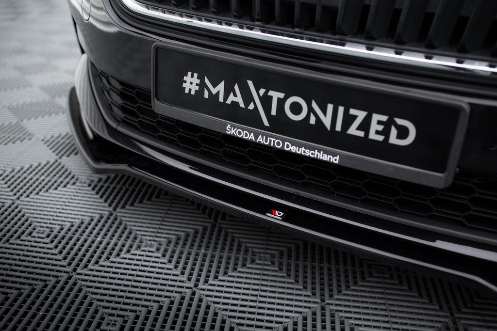 Prelungire splitter bara fata Skoda Scala 2018- v2 - Maxton Design