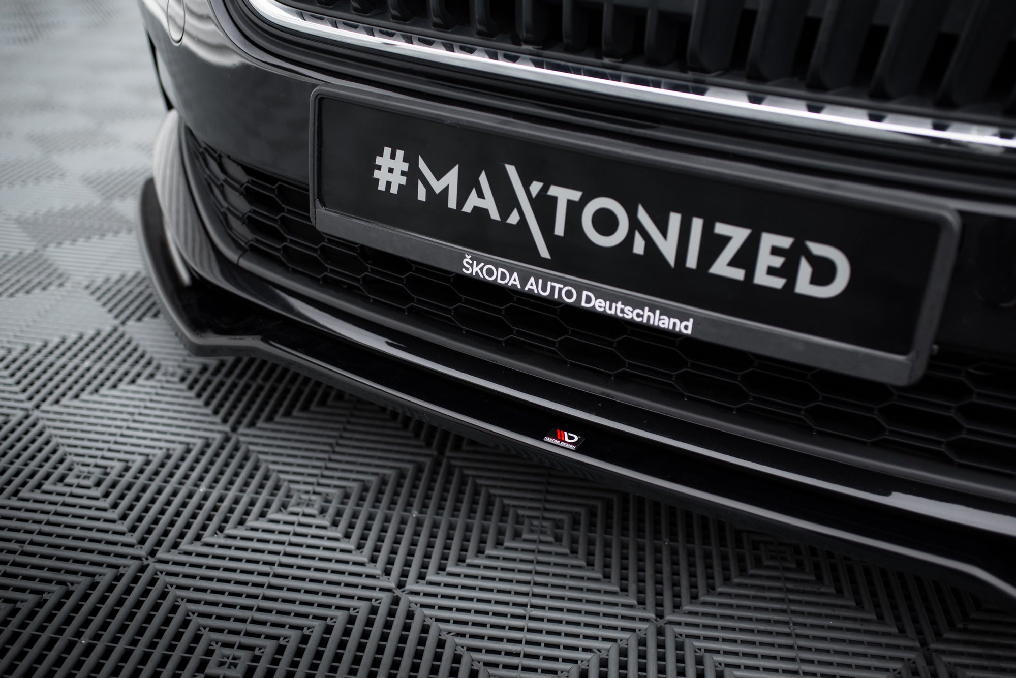 Prelungire splitter bara fata Skoda Scala 2018- v2 - Maxton Design
