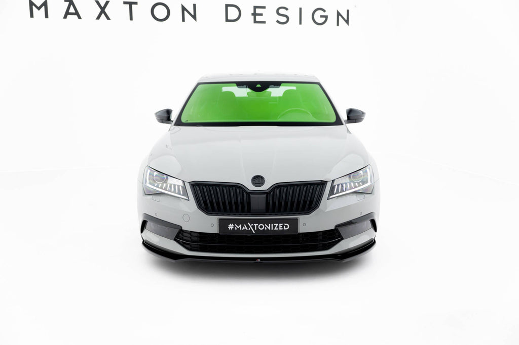 Prelungire splitter bara fata Skoda Superb Mk3 2015- v5 - Maxton Design