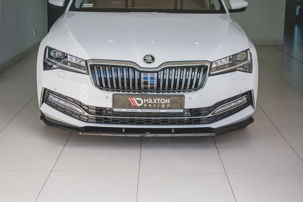 Prelungire splitter bara fata Skoda Superb Mk3 Facelift 2019- v9 - Maxton Design