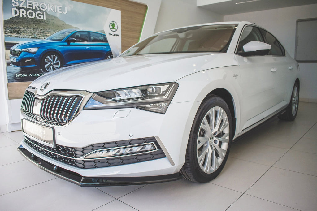 Prelungire splitter bara fata Skoda Superb Mk3 Facelift 2019- v9 - Maxton Design