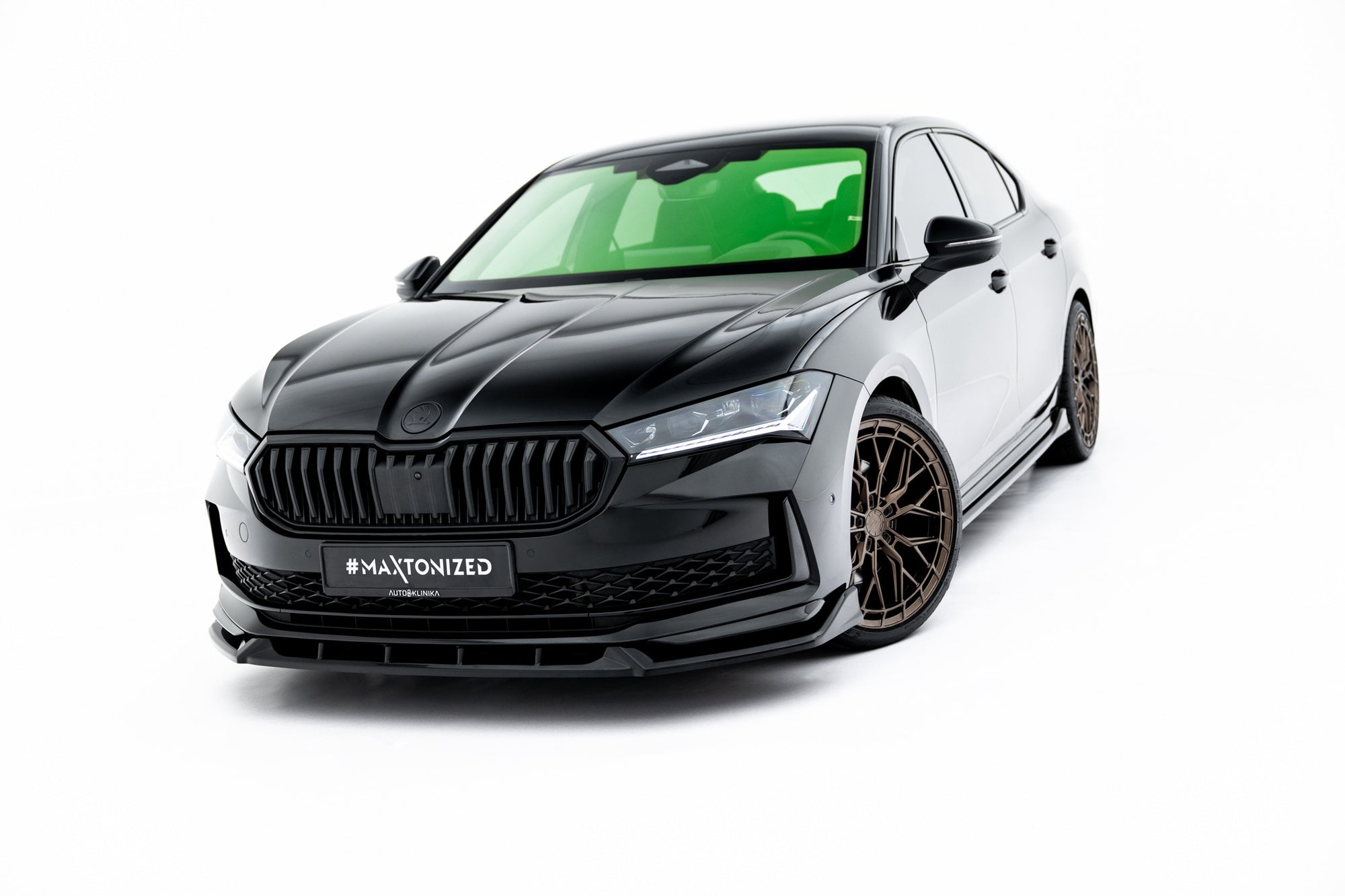 Prelungire splitter bara fata Skoda Superb Sportline Mk4 2024- v4 - Maxton Design