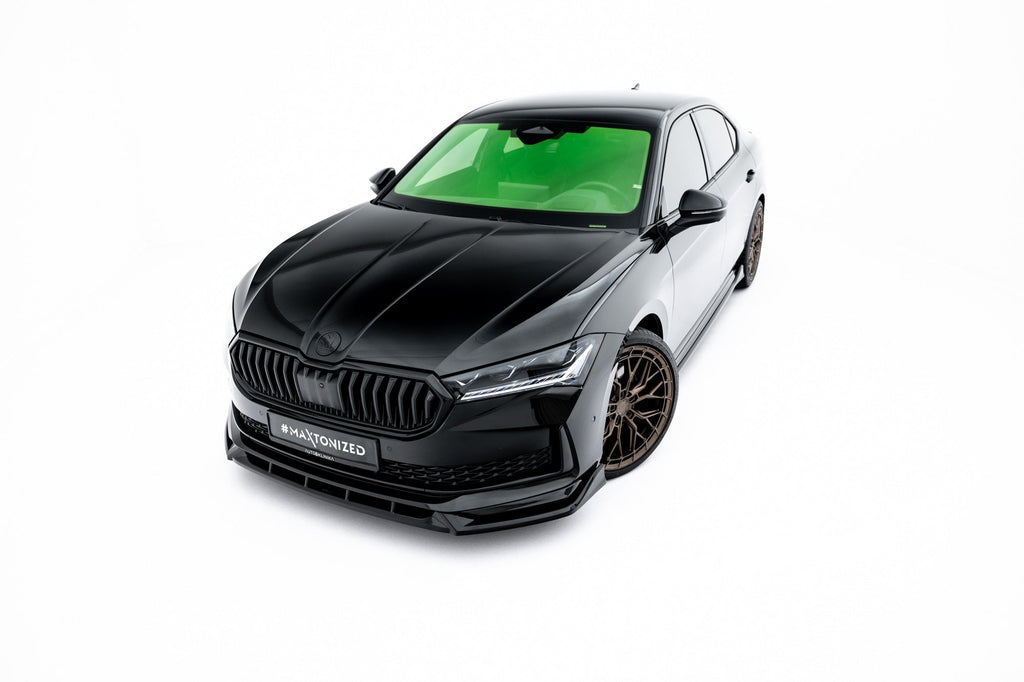 Prelungire splitter bara fata Skoda Superb Sportline Mk4 2024- v4 - Maxton Design