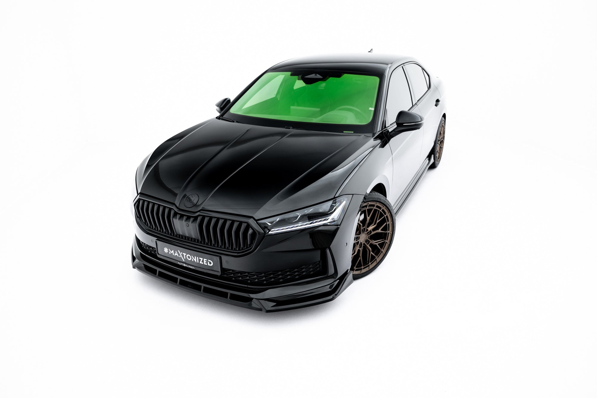 Prelungire splitter bara fata Skoda Superb Sportline Mk4 2024- v4 - Maxton Design