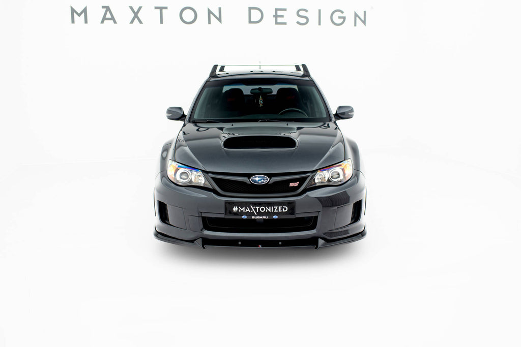 Prelungire splitter bara fata Subaru Impreza WRX STI Mk3 Facelift 2011-2014 v12 - Maxton Design