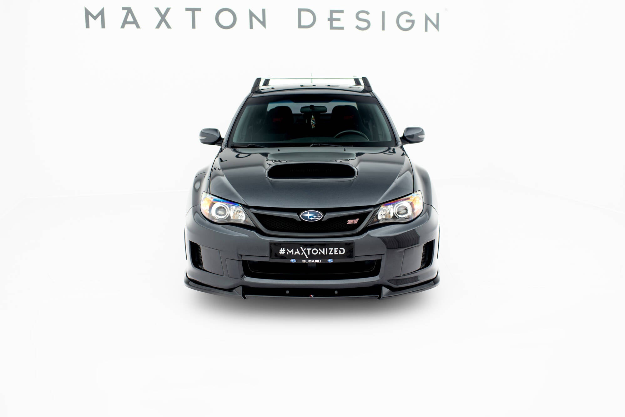 Prelungire splitter bara fata Subaru Impreza WRX STI Mk3 Facelift 2011-2014 v12 - Maxton Design