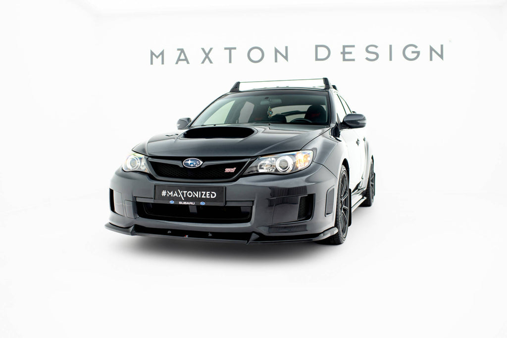Prelungire splitter bara fata Subaru Impreza WRX STI Mk3 Facelift 2011-2014 v12 - Maxton Design