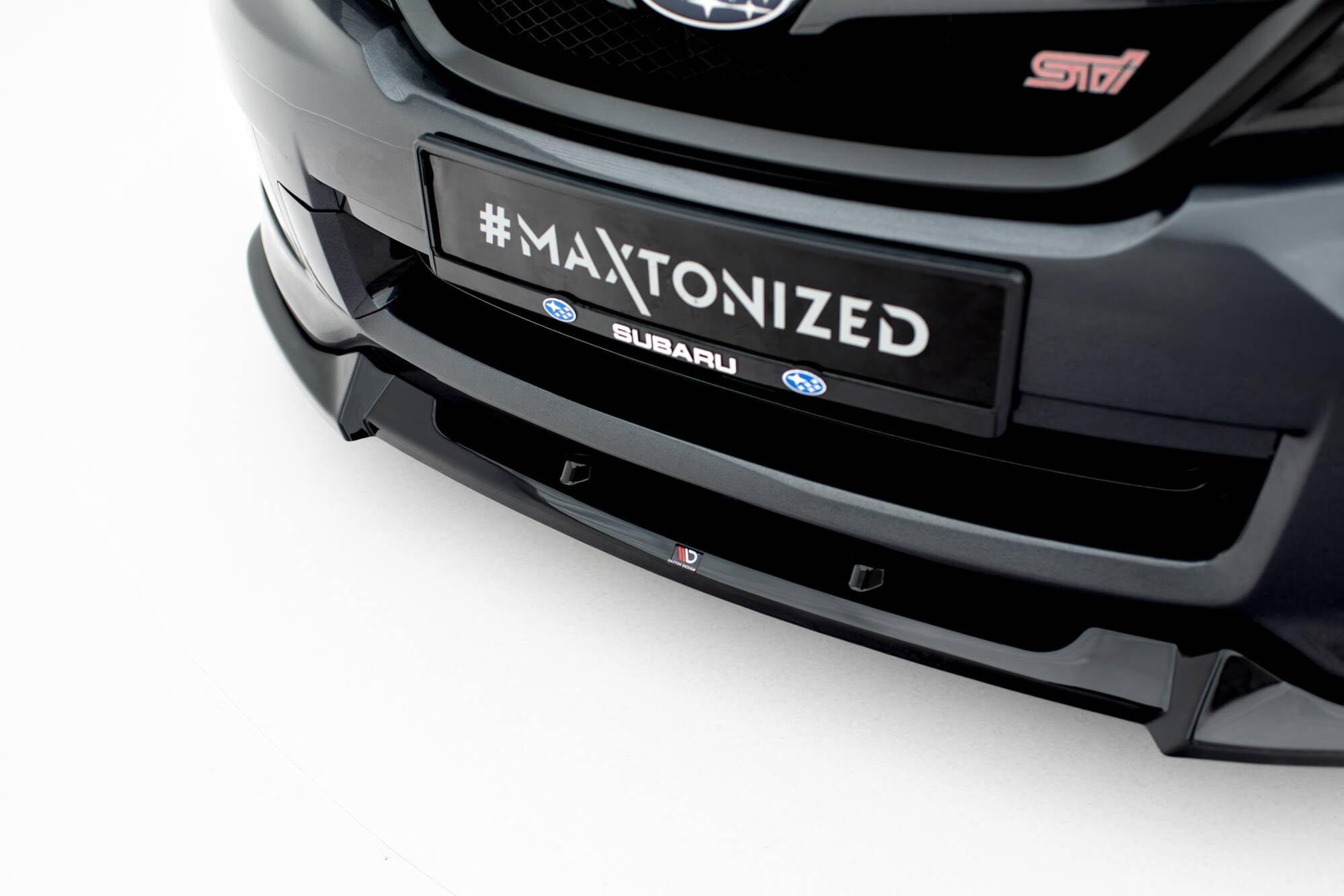 Prelungire splitter bara fata Subaru Impreza WRX STI Mk3 Facelift 2011-2014 v12 - Maxton Design