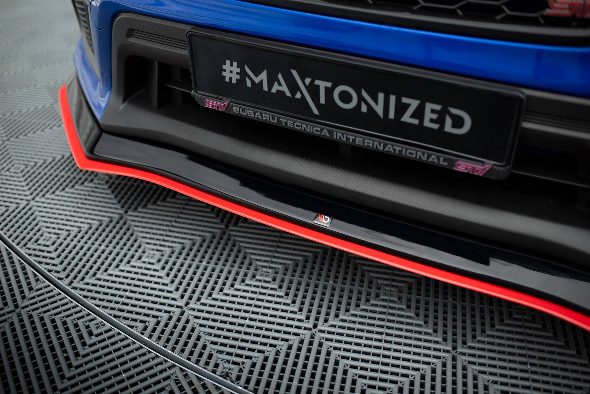 Prelungire splitter bara fata Subaru WRX STI Mk1 Facelift 2017-2021 v2 - Maxton Design