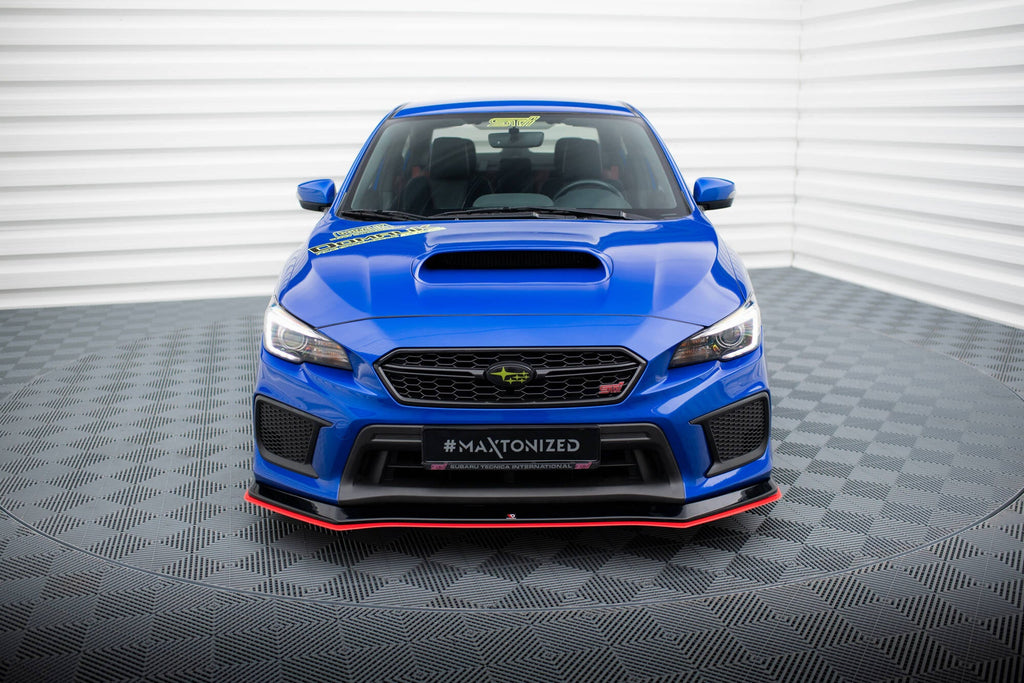Prelungire splitter bara fata Subaru WRX STI Mk1 Facelift 2017-2021 v2 - Maxton Design