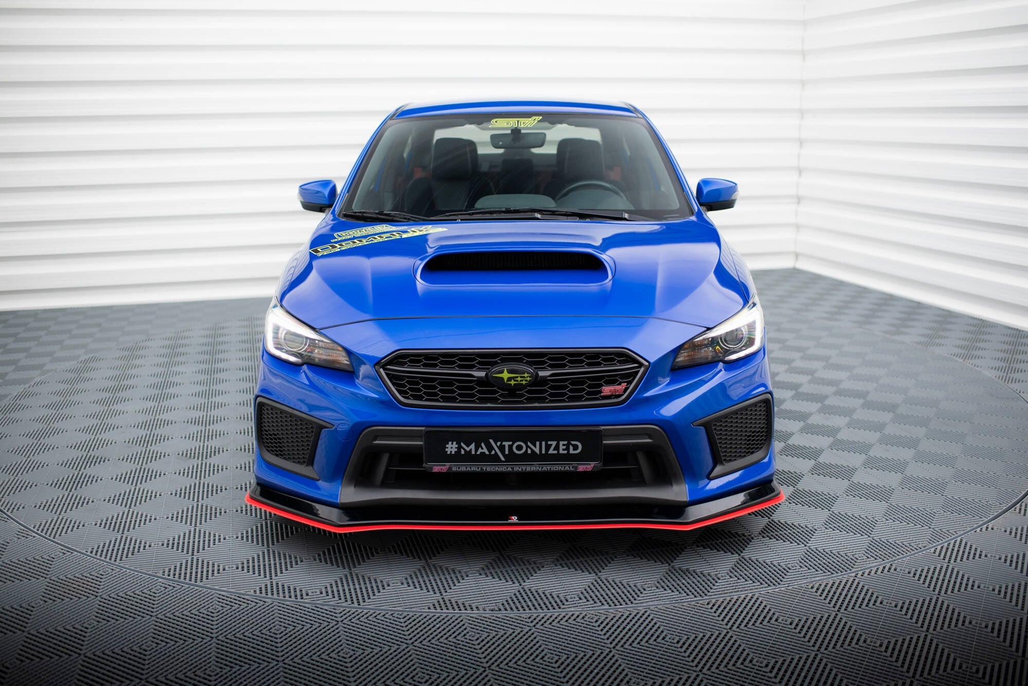 Prelungire splitter bara fata Subaru WRX STI Mk1 Facelift 2017-2021 v2 - Maxton Design