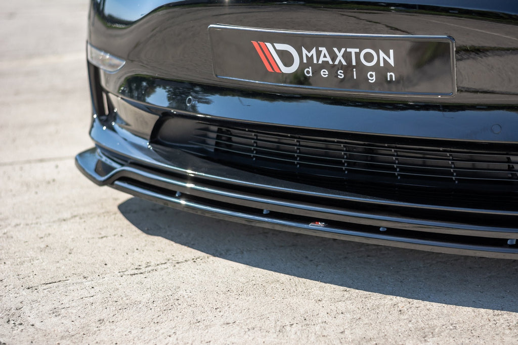 Prelungire splitter bara fata Tesla Model 3 2017- v2 - Maxton Design