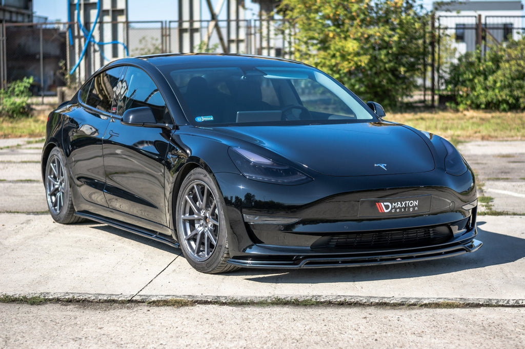 Prelungire splitter bara fata Tesla Model 3 2017- v2 - Maxton Design
