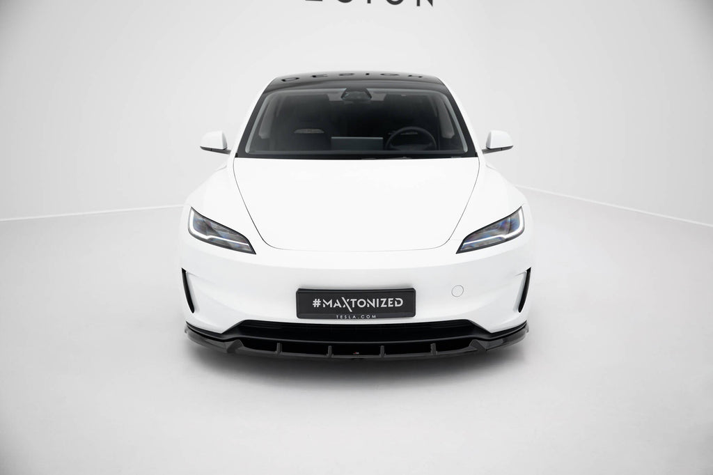 Prelungire splitter bara fata Tesla Model 3 Performance Mk1 Facelift 2023- v7 - Maxton Design