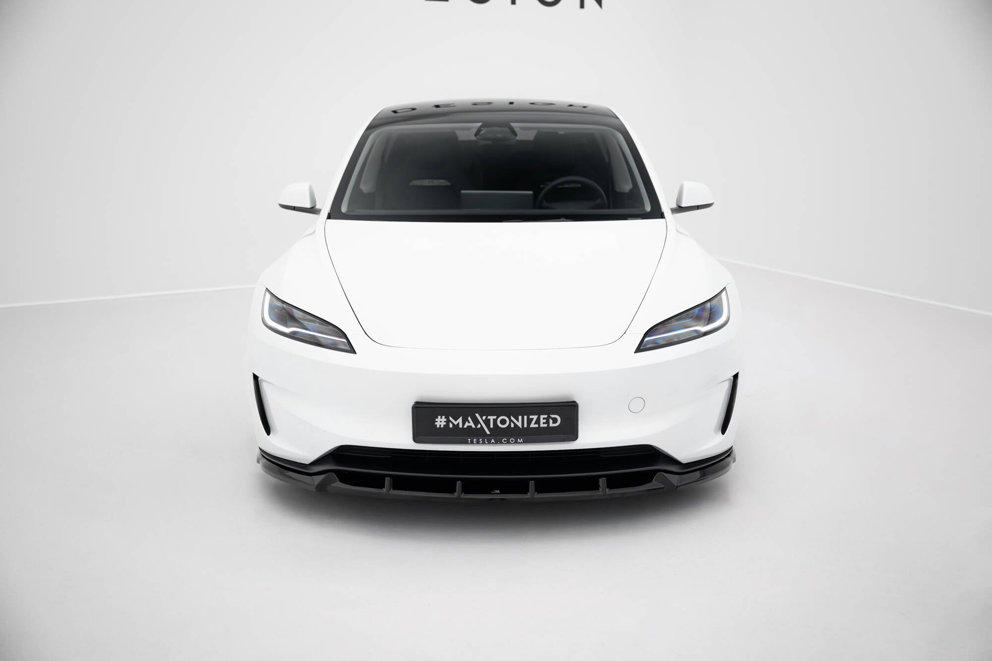 Prelungire splitter bara fata Tesla Model 3 Performance Mk1 Facelift 2023- v7 - Maxton Design
