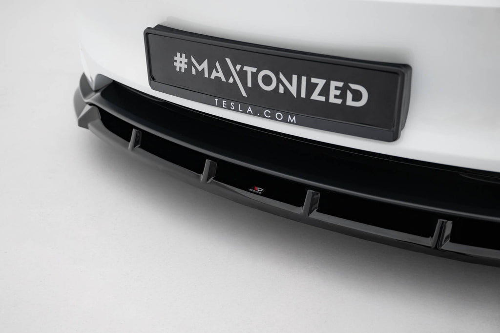 Prelungire splitter bara fata Tesla Model 3 Performance Mk1 Facelift 2023- v7 - Maxton Design