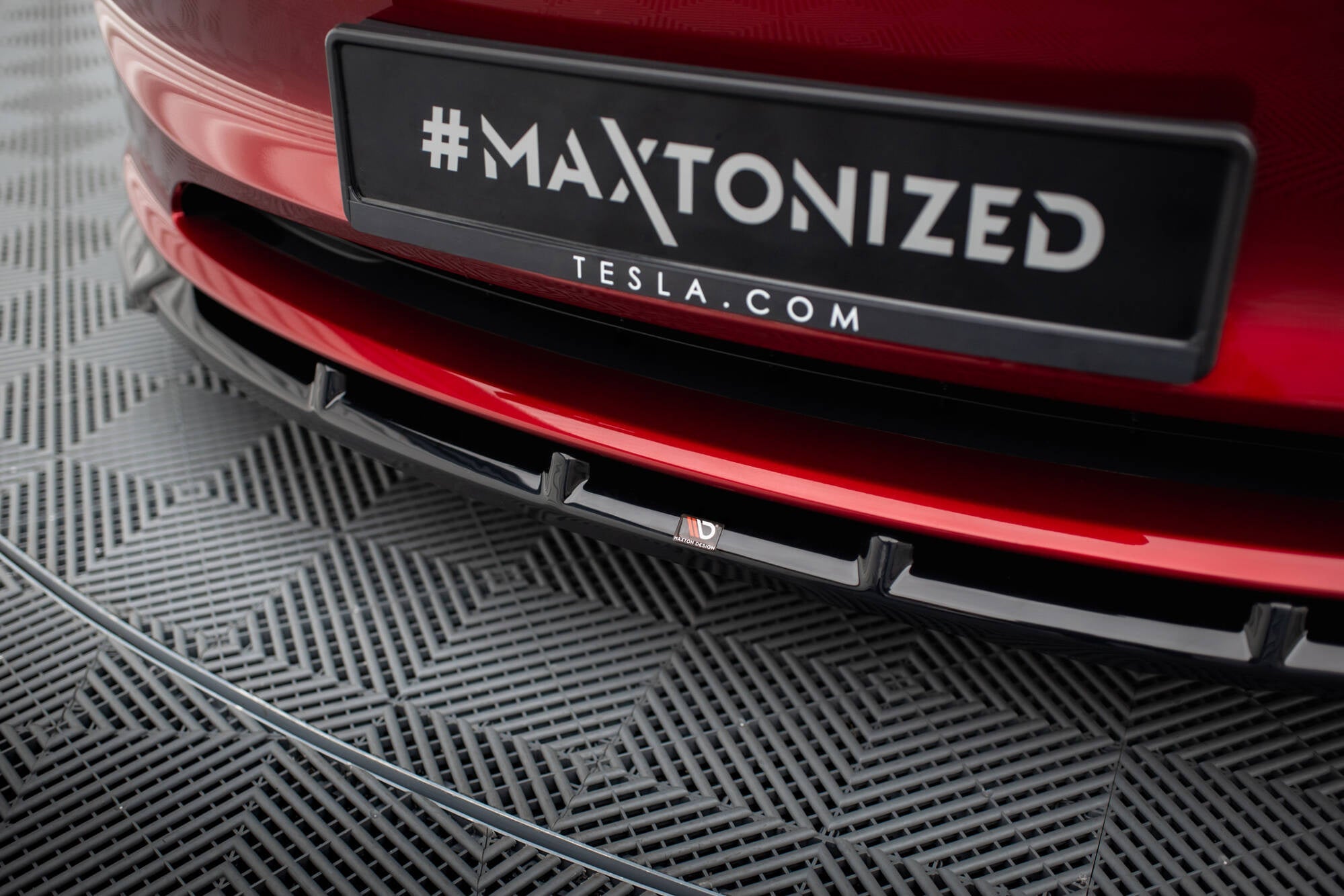 Prelungire splitter bara fata Tesla Model 3 Project Highland Facelift 2023- v5 - Maxton Design