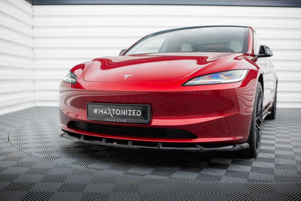 Prelungire splitter bara fata Tesla Model 3 Project Highland Facelift 2023- v5 - Maxton Design