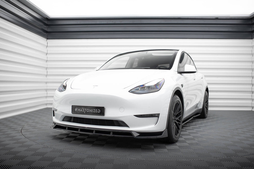 Prelungire splitter bara fata Tesla Model Y 2020- v2 - Maxton Design
