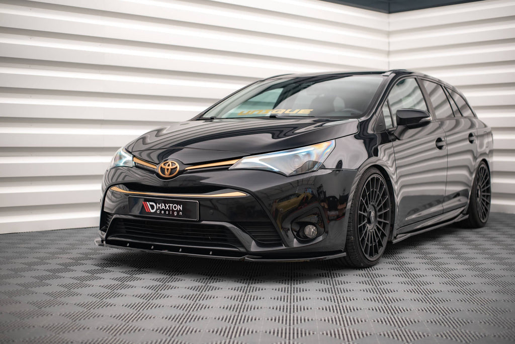 Prelungire splitter bara fata Toyota Avensis Mk3 Facelift 2015-2018 v2 - Maxton Design
